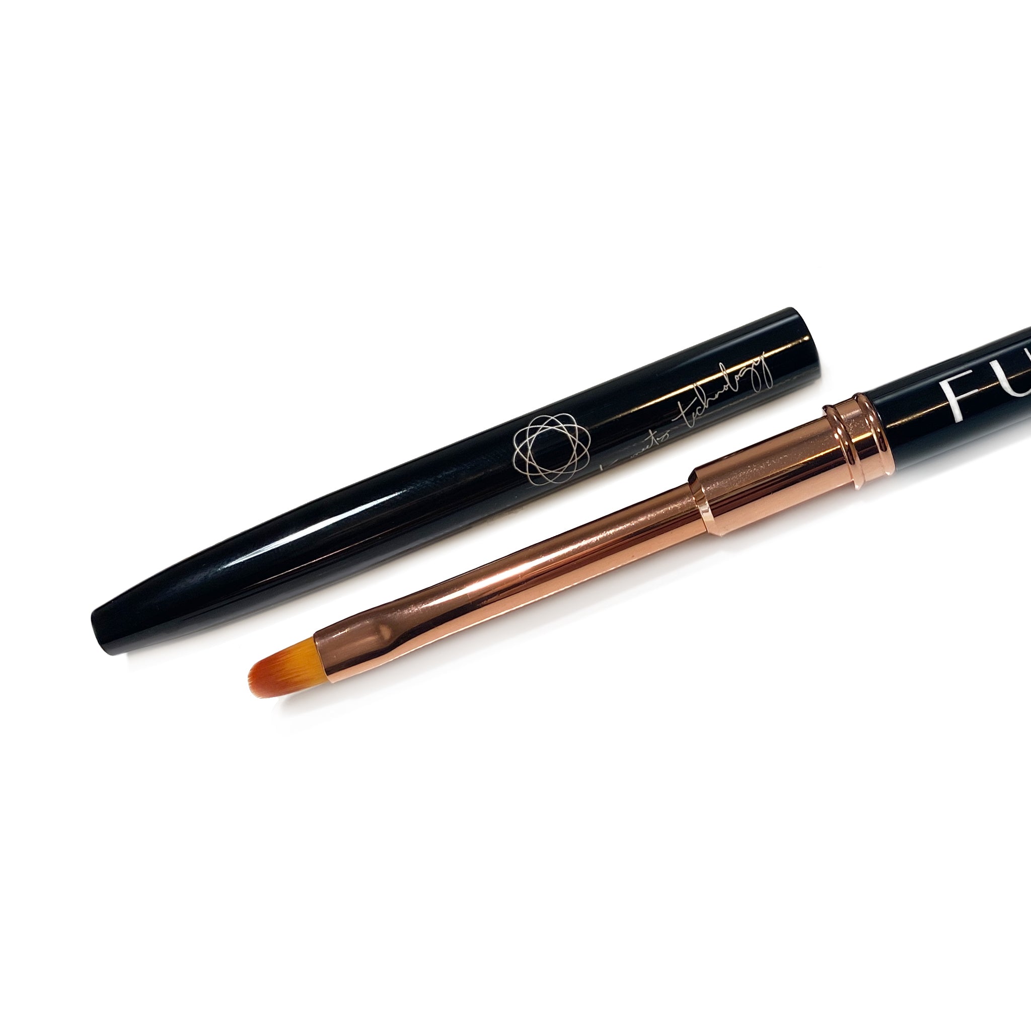 Oval #4 Short Gel Brush with Lid | Fuzion Signature Brushes