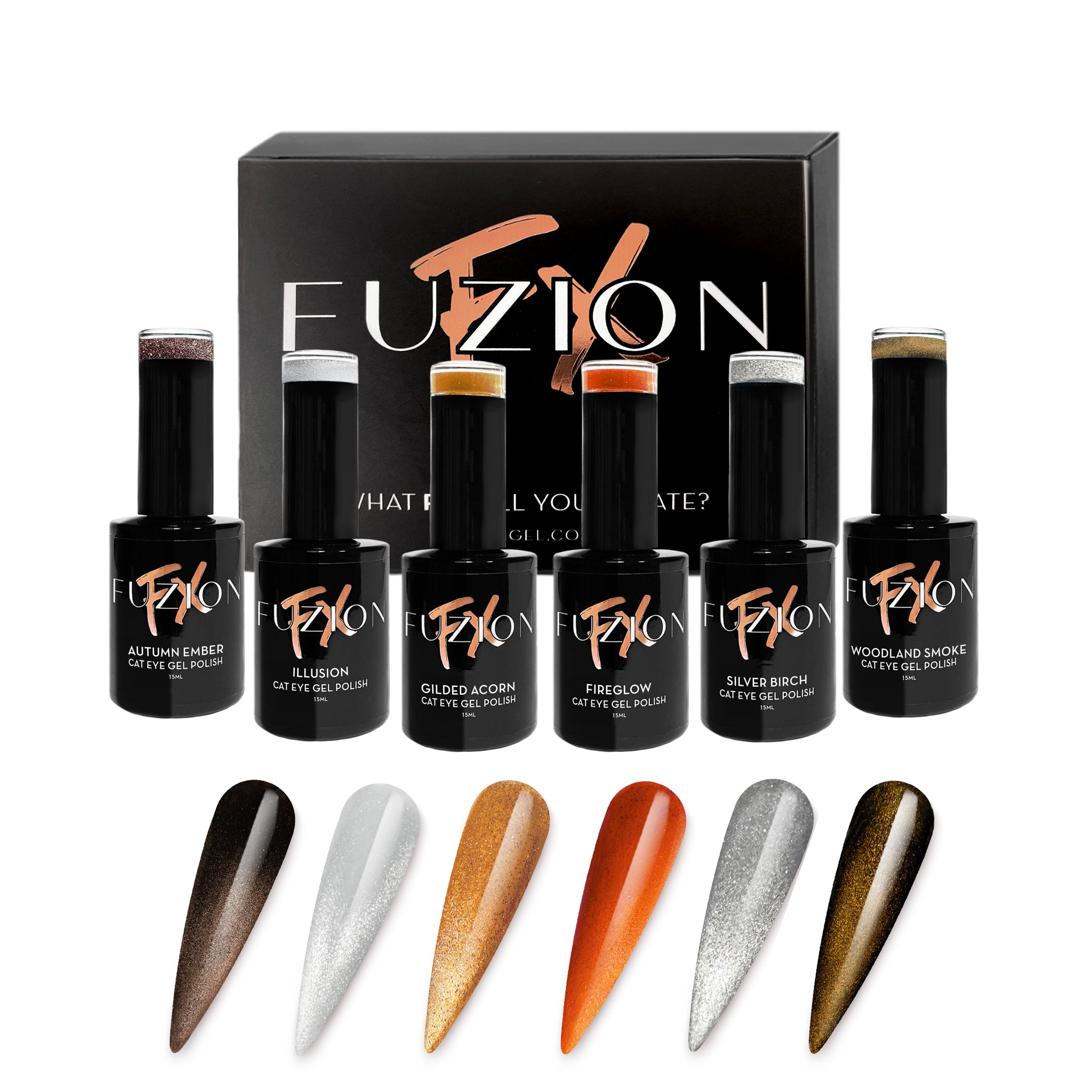 New! Fall FX Cat Eye Gel Polish Collection | Fuzion FX | 6 x 15ml