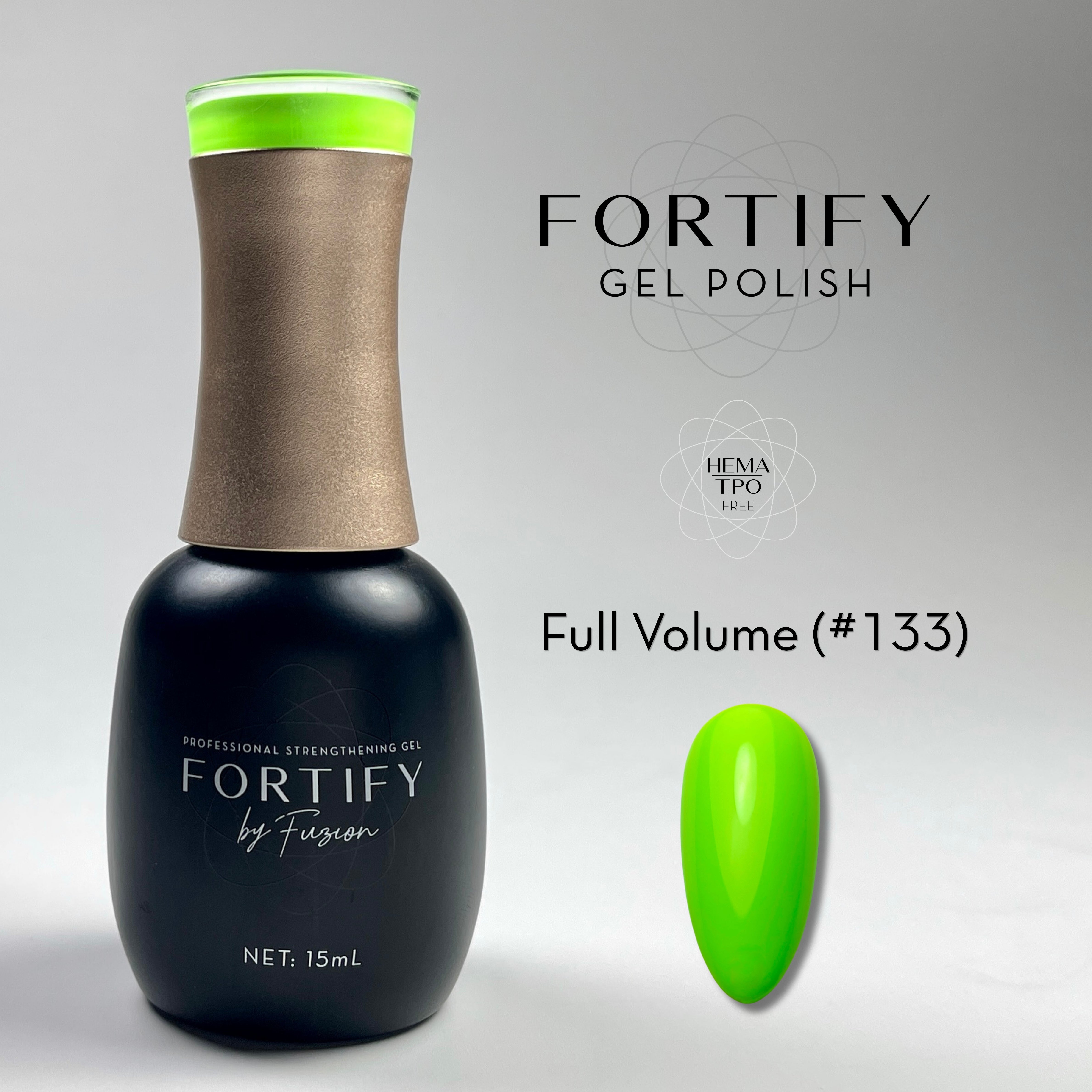 HEMA Free Gel Polish | Fortify by Fuzion | Colour 133 Full Volume - Pre-Order -> Ships June 15th