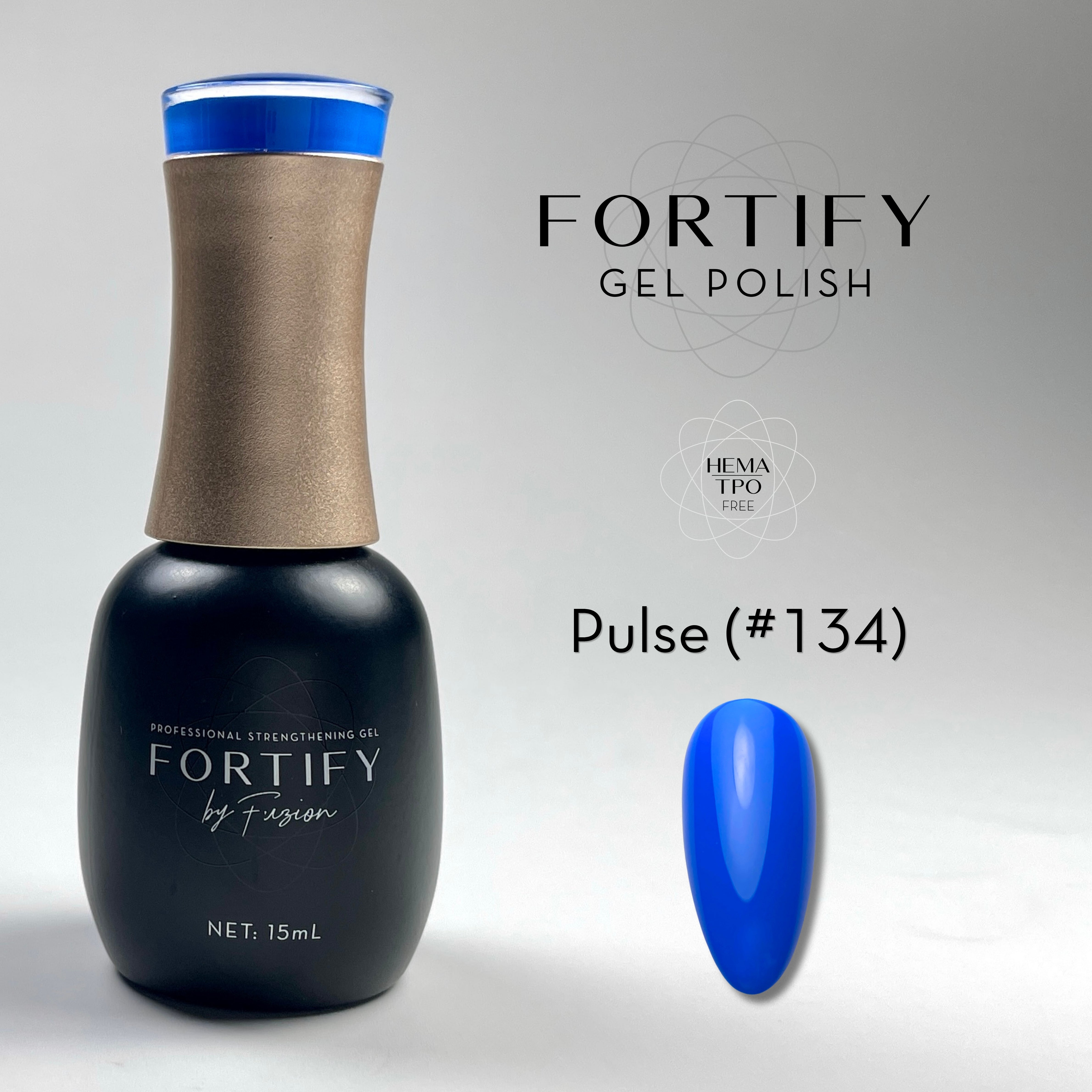 HEMA Free Gel Polish | Fortify by Fuzion | Colour 134 Pulse - Pre-Order -> Ships June 15th