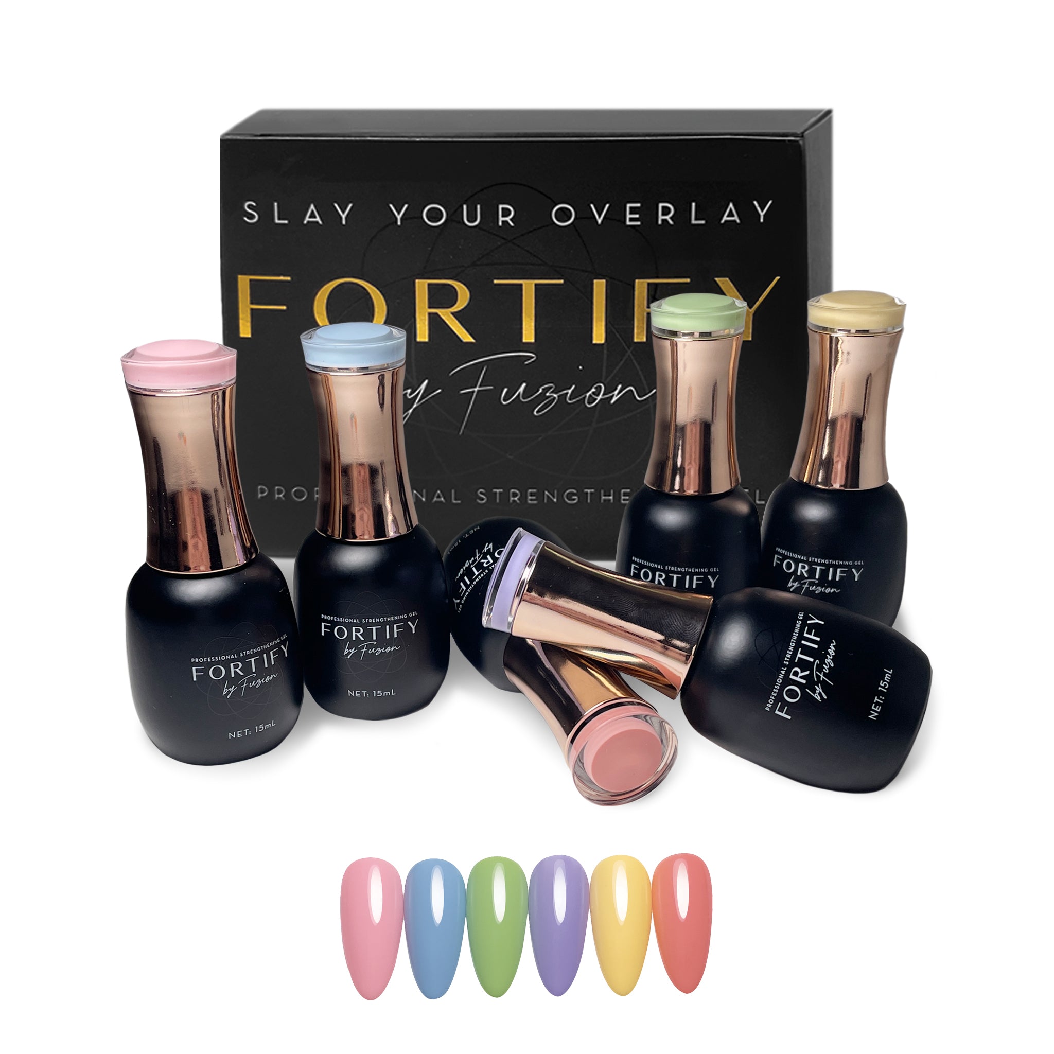 Sunset Sorbet Collection - HEMA Free Gel Polish | 6pc Collection | Fortify by Fuzion
