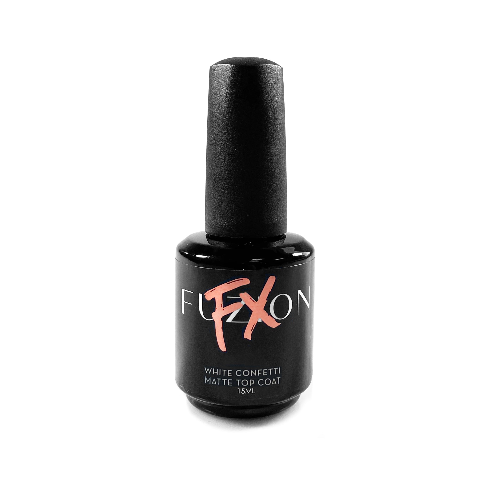 White Confetti | Fuzion FX Matte Top Coat | 15ml