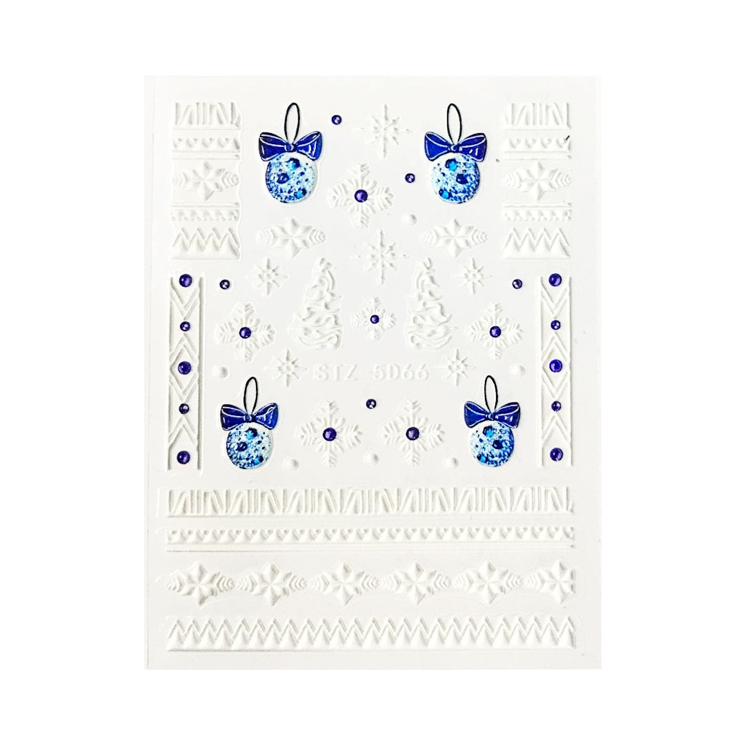 White Christmas with a Splash of Colour! ~ Self Adhesive Decals | Lula Beauty