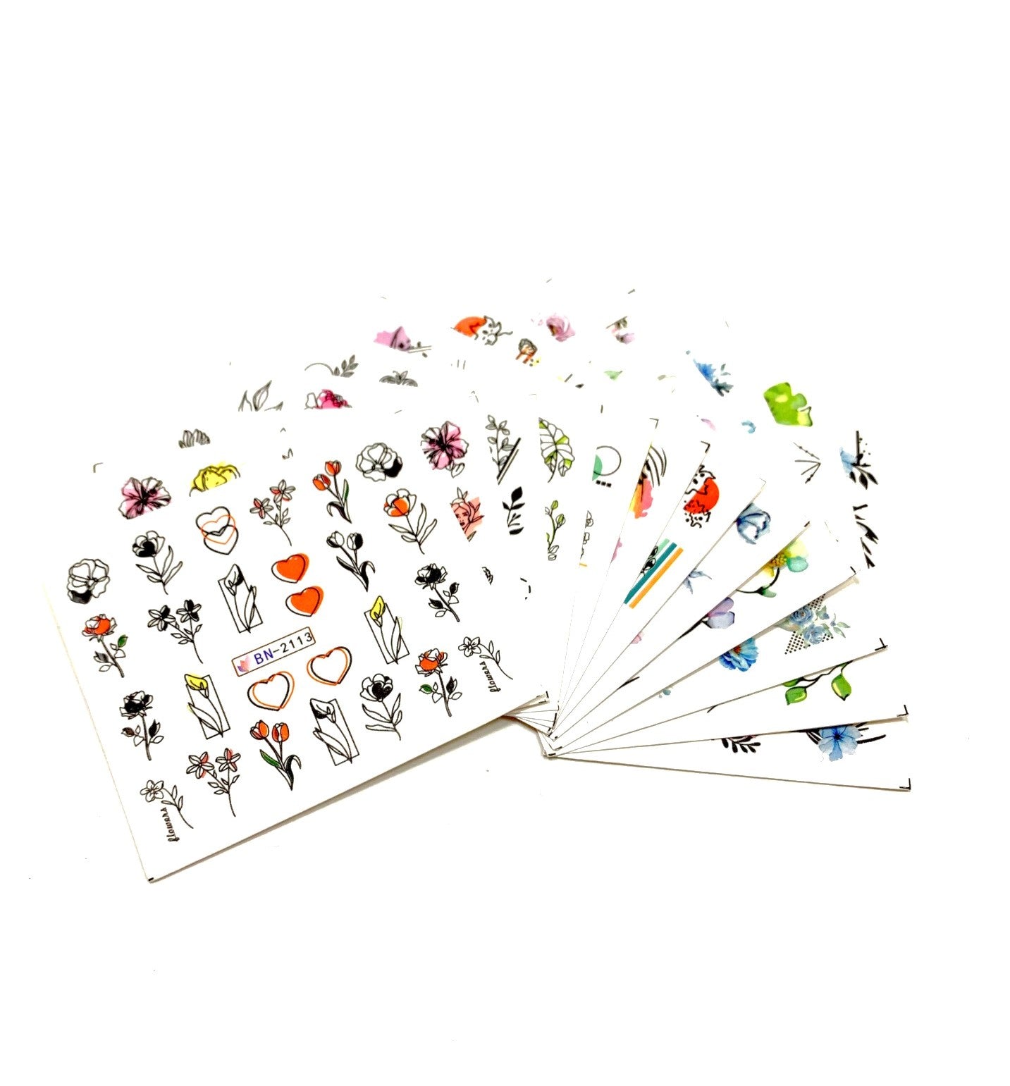 Floral Assortment | Waterslide Decal 12 Pack