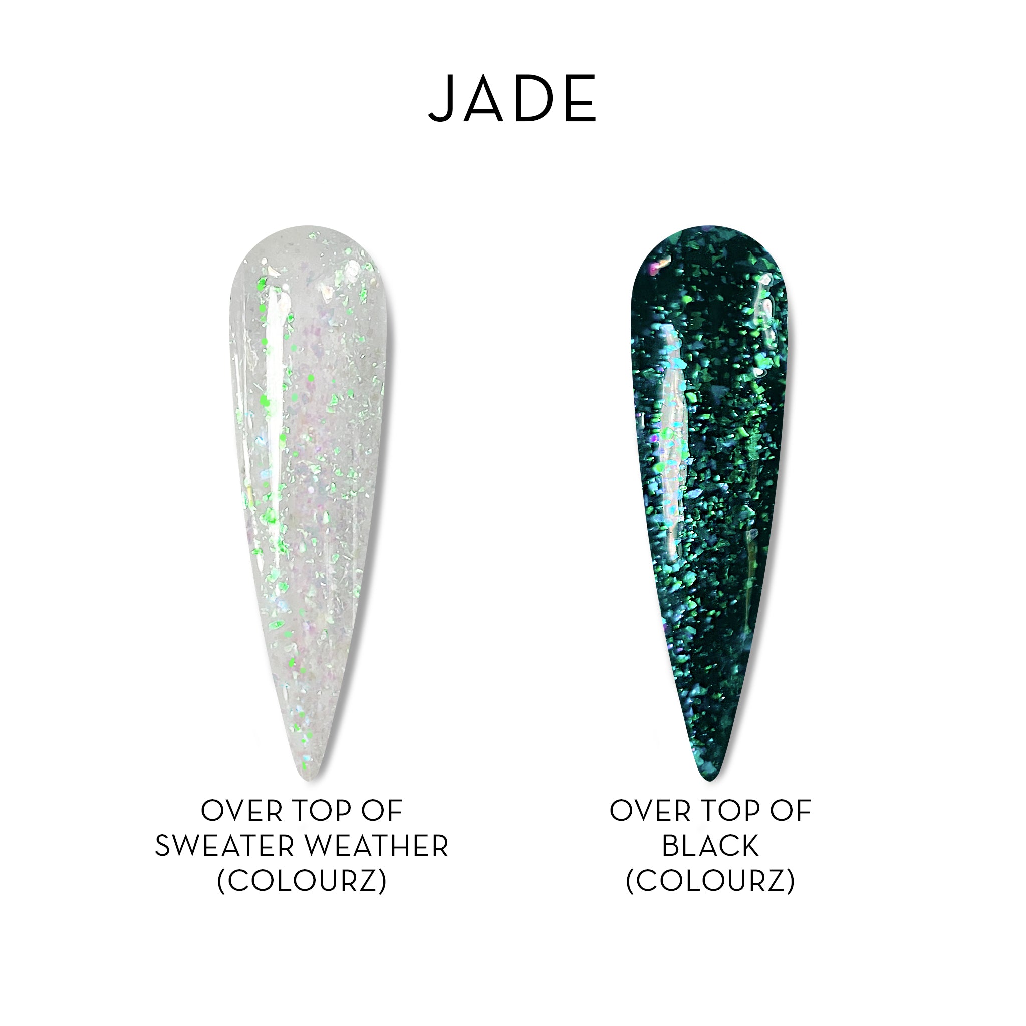 FX Shiny Flake Topcoat ~ Jade | FX by Fuzion