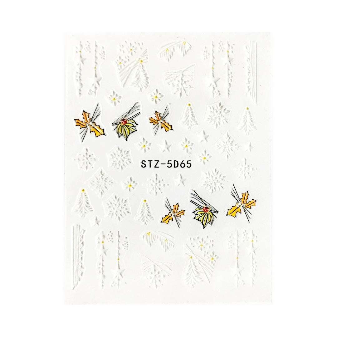 White Christmas with a Splash of Colour! ~ Self Adhesive Decals | Lula Beauty