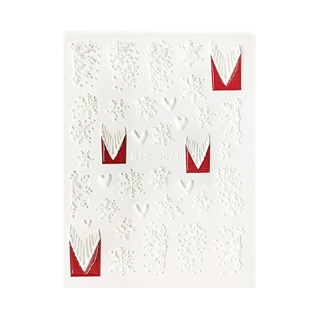 White Christmas with a Splash of Colour! ~ Self Adhesive Decals | Lula Beauty