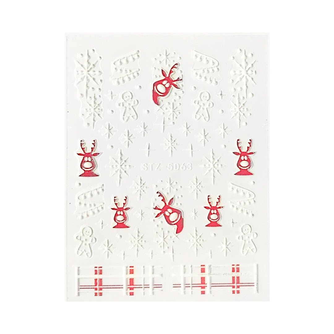 White Christmas with a Splash of Colour! ~ Self Adhesive Decals | Lula Beauty