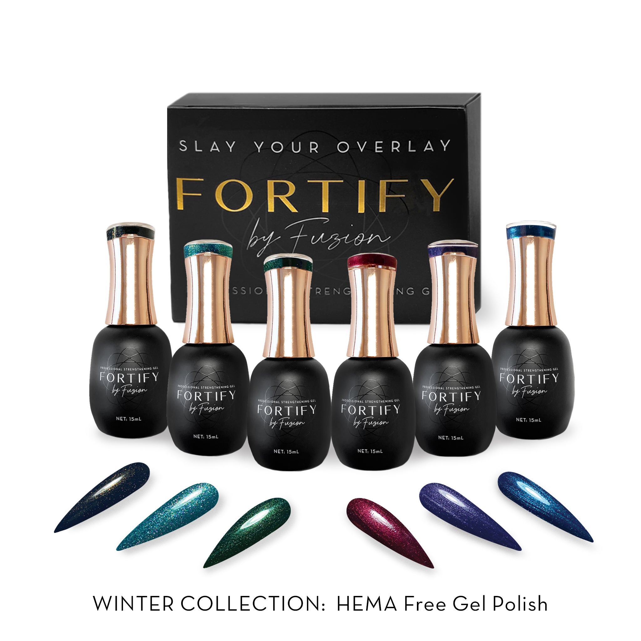 Winter Collection HEMA Free Gel Polish  | Fortify by Fuzion