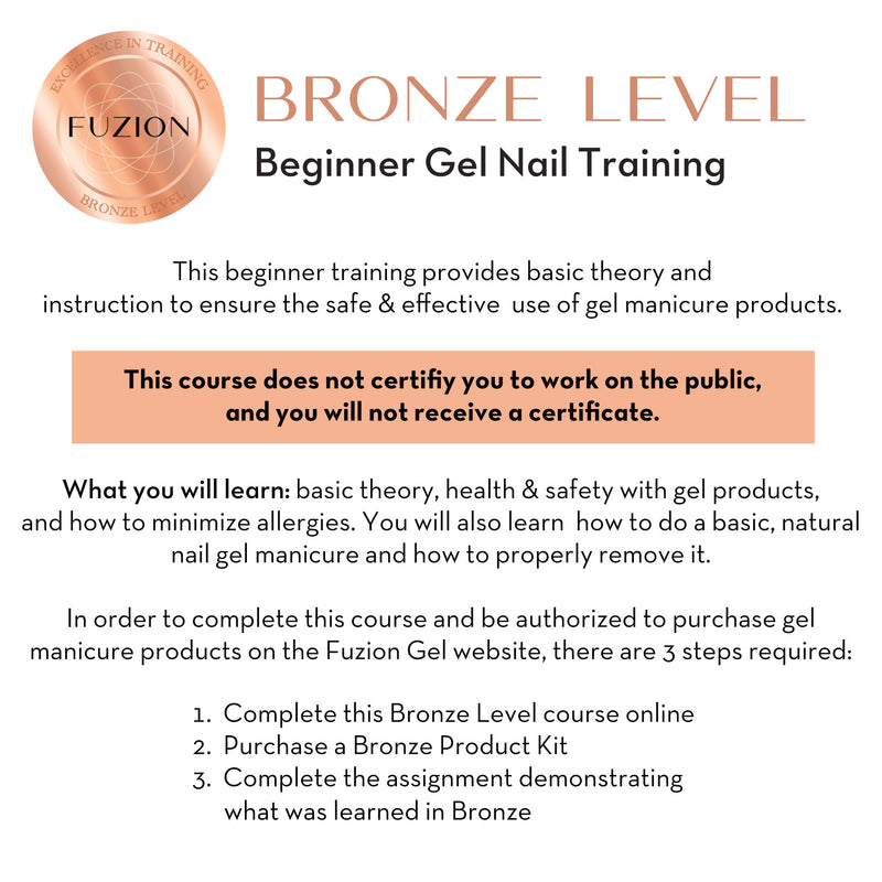 FREE Beginner ONLINE Gel Nail Training - Bronze Level 2024 (2624634)
