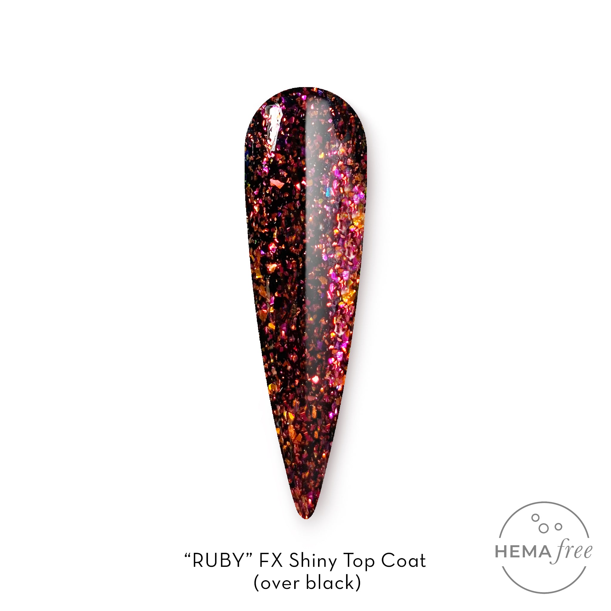 FX Shiny Flake Topcoat ~ Ruby | FX by Fuzion