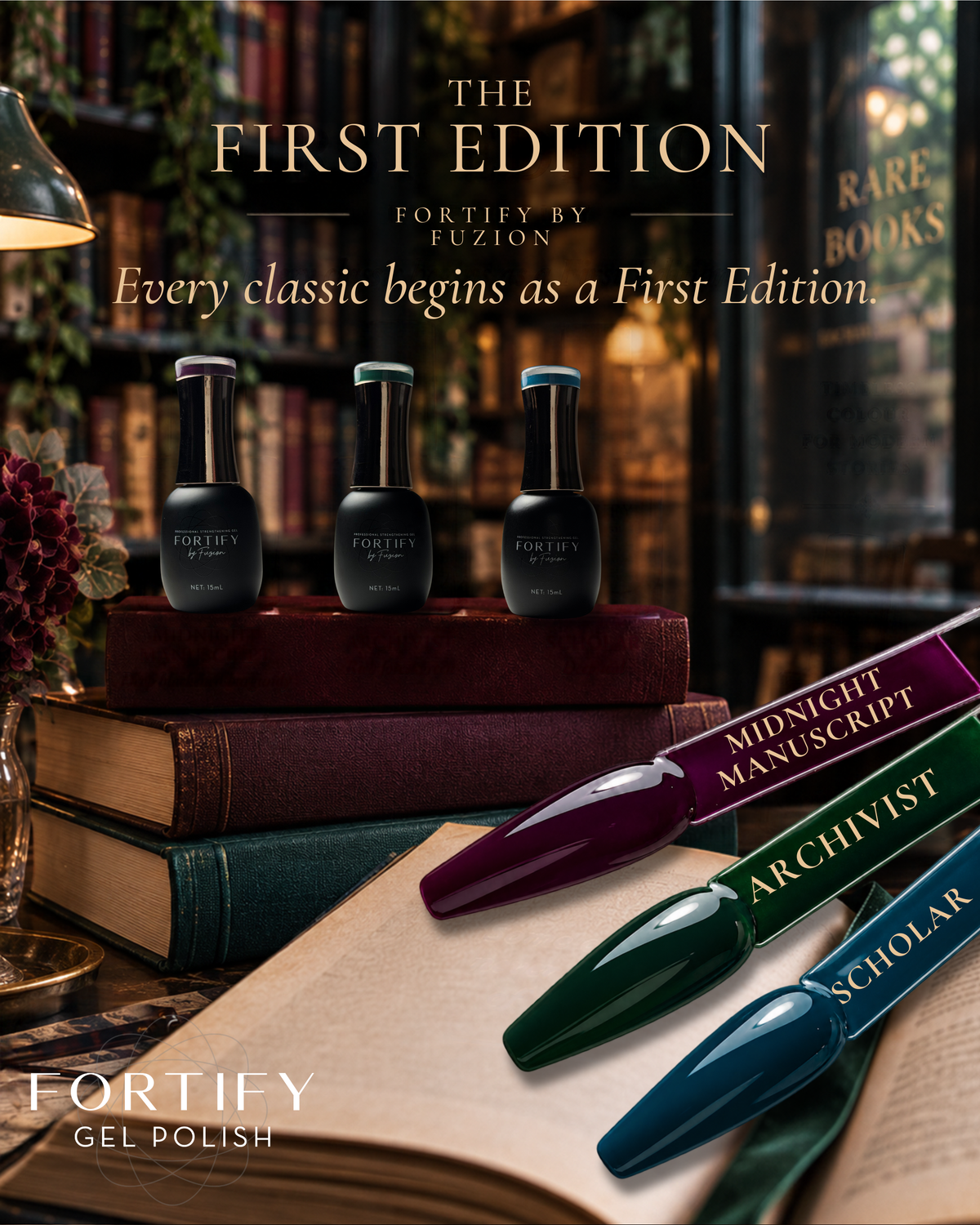 The First Edition Collection - HEMA Free Gel Polish  | 3pc Collection | Fortify by Fuzion