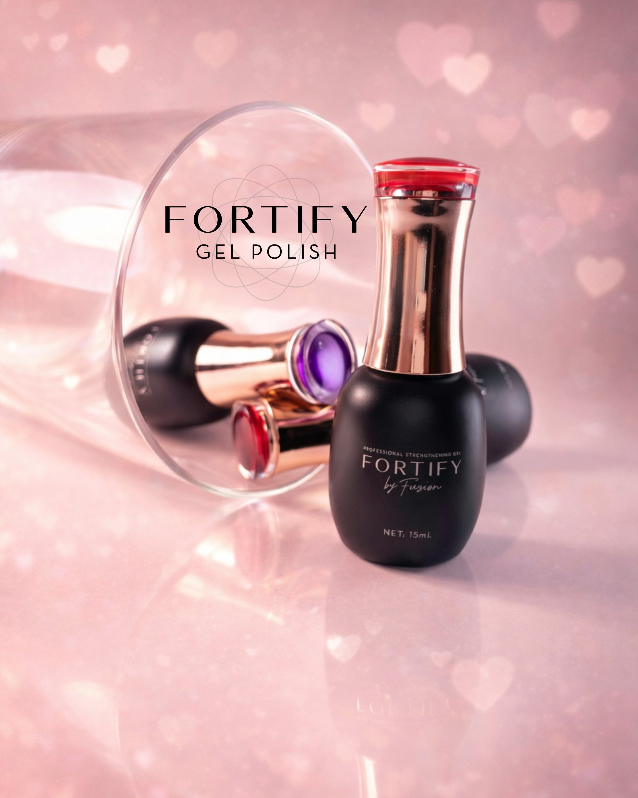 3pc Valentines Collection 2026 - HEMA Free Gel Polish #129-131 | Fortify by Fuzion