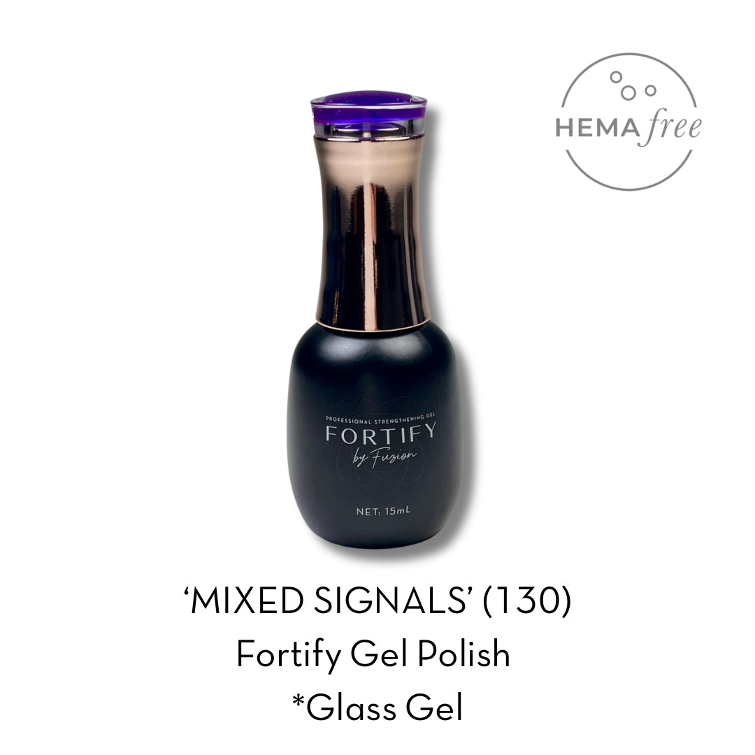 HEMA Free Gel Polish | Fortify by Fuzion | Mixed Signals Colour #130