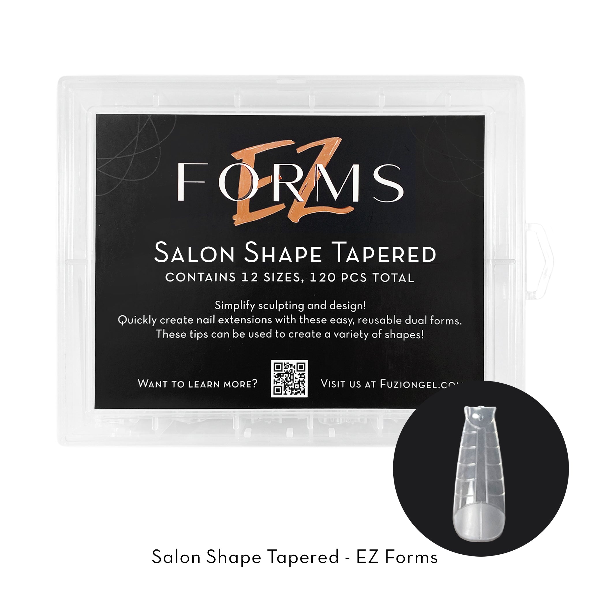 New! Salon Style Tapered EZ Forms | 120pc Box