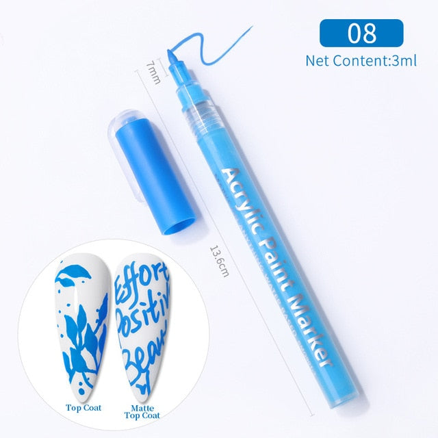 Nail Art Paint Pens ~ Primary Colours 4PK | Lula Beauty