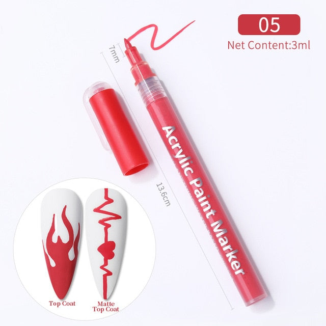 Nail Art Paint Pens ~ Primary Colours 4PK | Lula Beauty