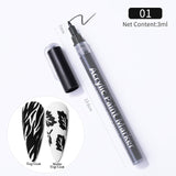 Nail Art Paint Pens ~ White, Silver, Black, Vintage Gold | Lula Beauty