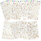 Holidays in Holo Gold ~ Snowflakes, Reindeer, Santa and More! Self Adhesive Decals | Lula Beauty