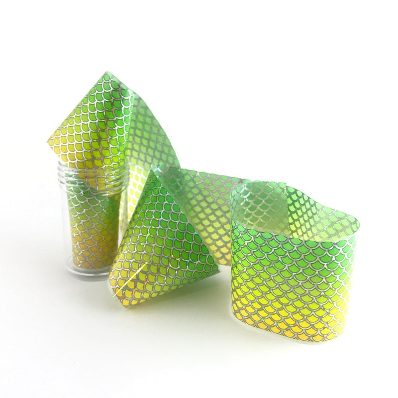 Lemon & Lime Mermaid Scales | Transfer Foil