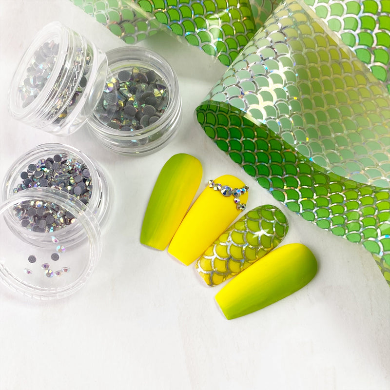 Lemon & Lime Mermaid Scales | Transfer Foil