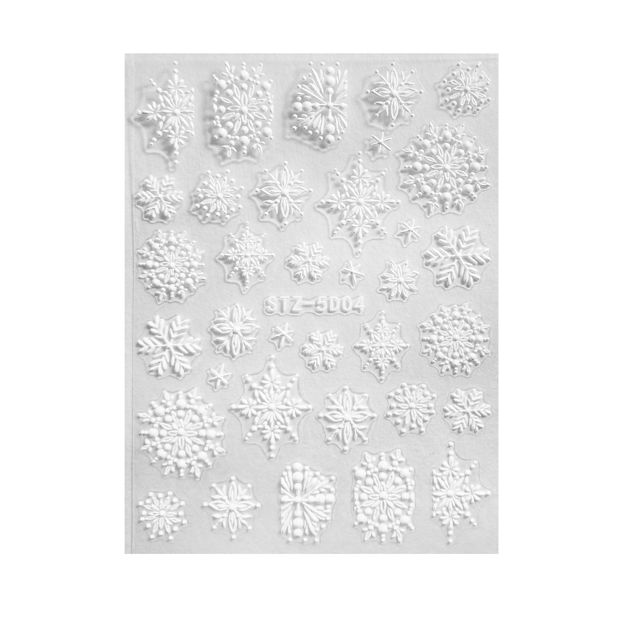 White Snowflake Mandala Holiday Decals  - Self Adhesive | Lula Beauty